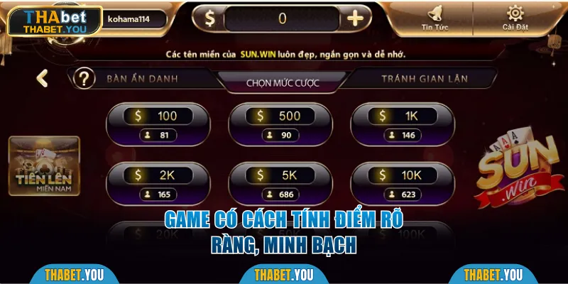 Cách tính điểm rõ ràng, tối ưu cơ hội nhận thưởng