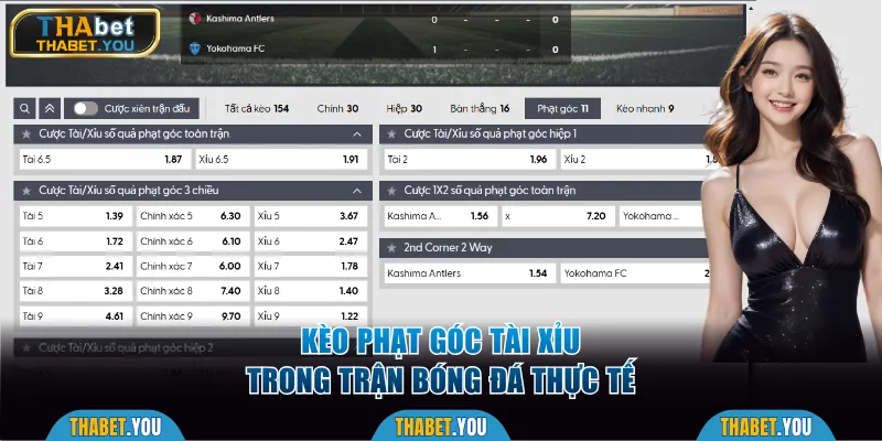 Kèo phạt góc tài xỉu trong trận bóng đá